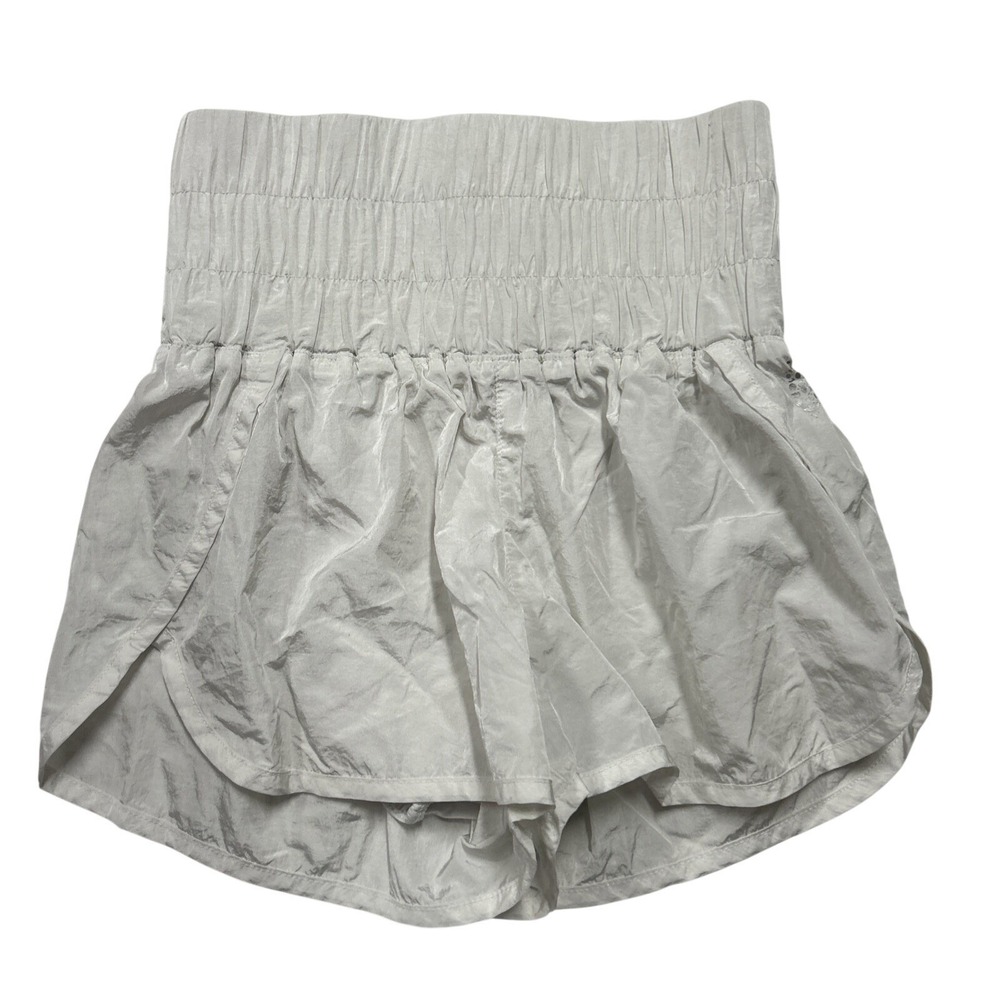 FP movement Shorts XS White Women's The Way Home Shorts High Waist Boho Preppy